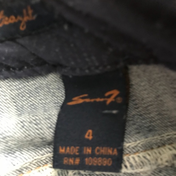 Seven Jeans with Gold stitching and stones - Picture 3 of 4